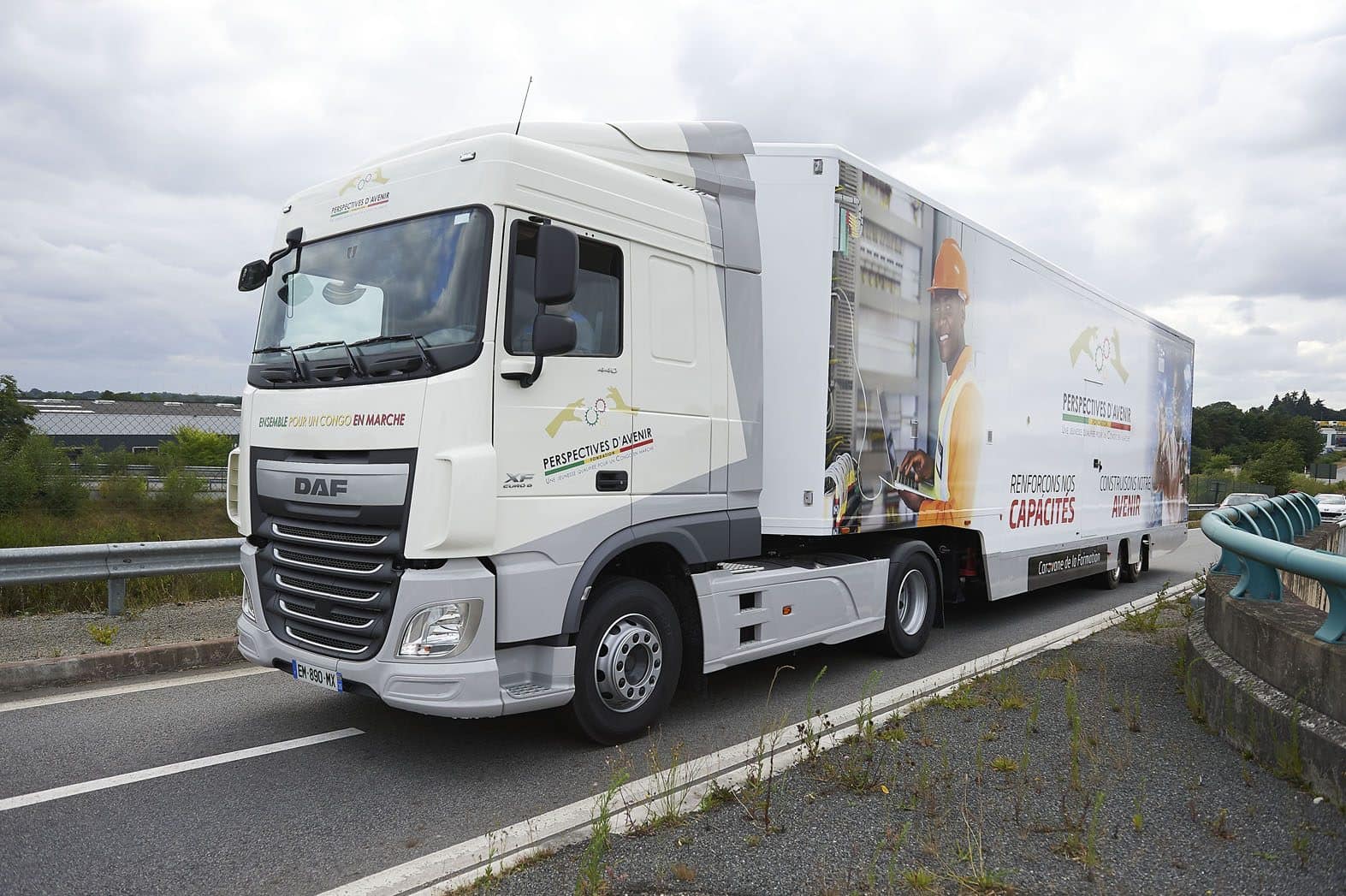 Unité mobile de formation sur autoroute